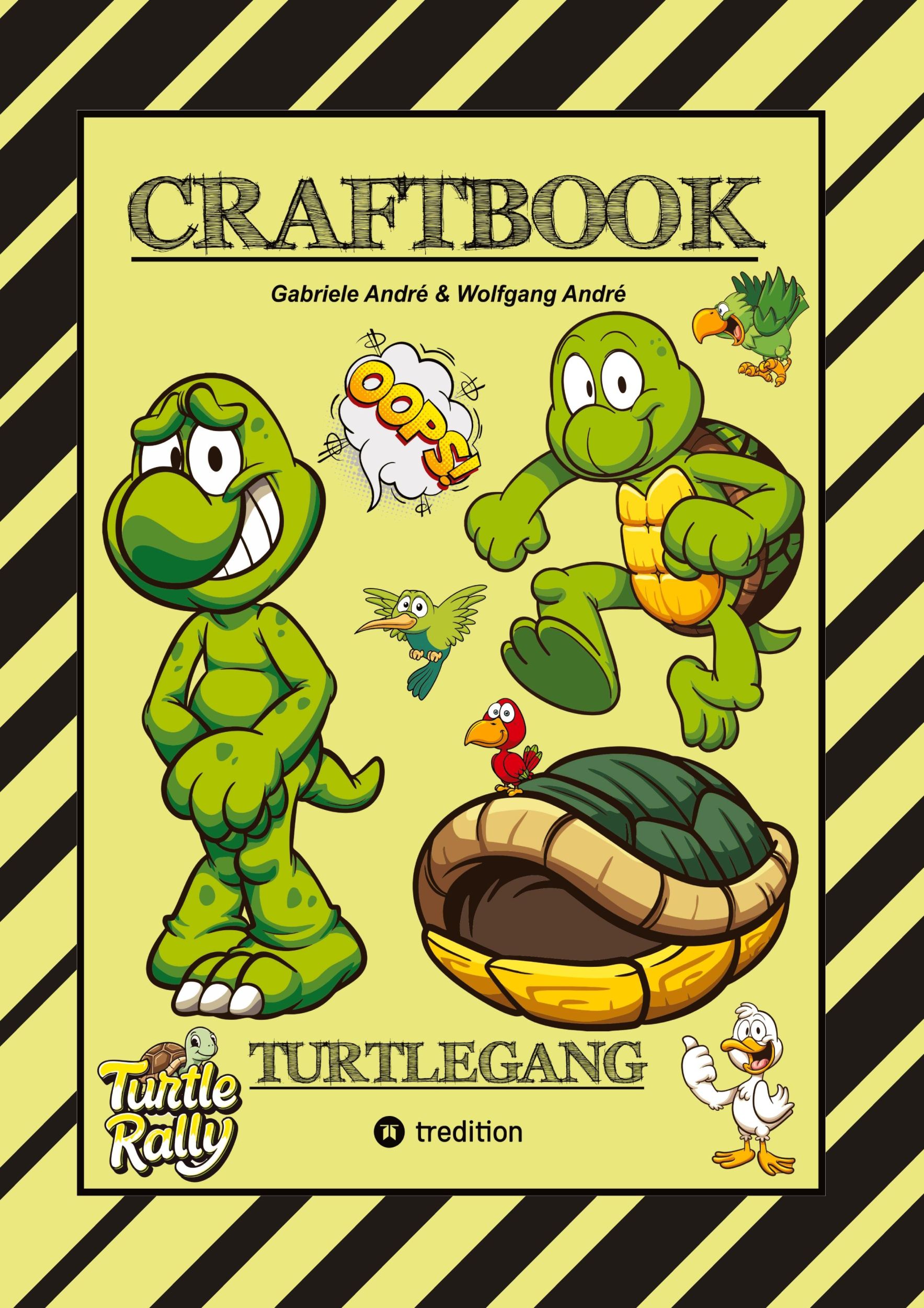 Cover: 9783347808386 | CRAFTBOOK - BASTELVORLAGE - LUSTIGES FAMILIENSPIEL - TURTLE RALLY -...