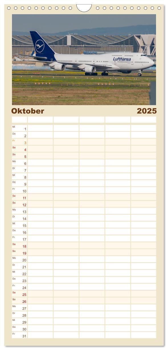 Bild: 9783457090169 | Familienplaner 2025 - Boeing 747 Kalender mit 5 Spalten...