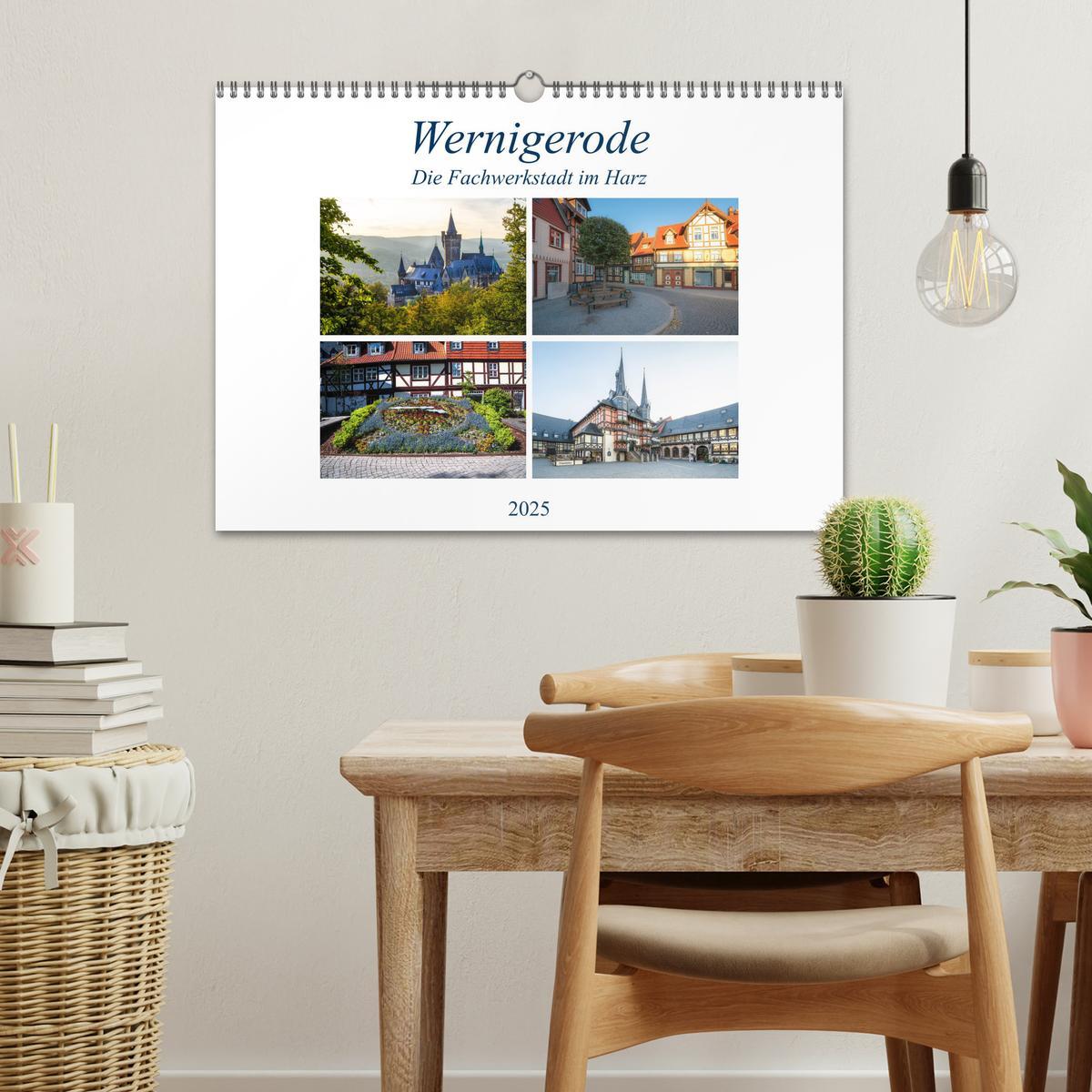 Bild: 9783435235933 | Wernigerode - Die Fachwerkstadt im Harz (Wandkalender 2025 DIN A3...