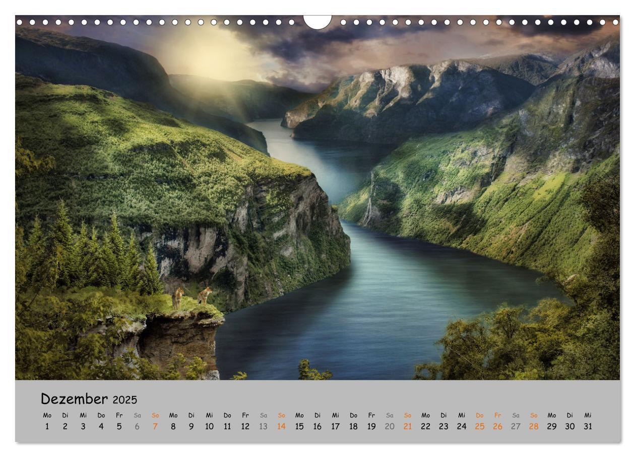 Bild: 9783435079797 | Der lange Weg der Wölfe (Wandkalender 2025 DIN A3 quer), CALVENDO...