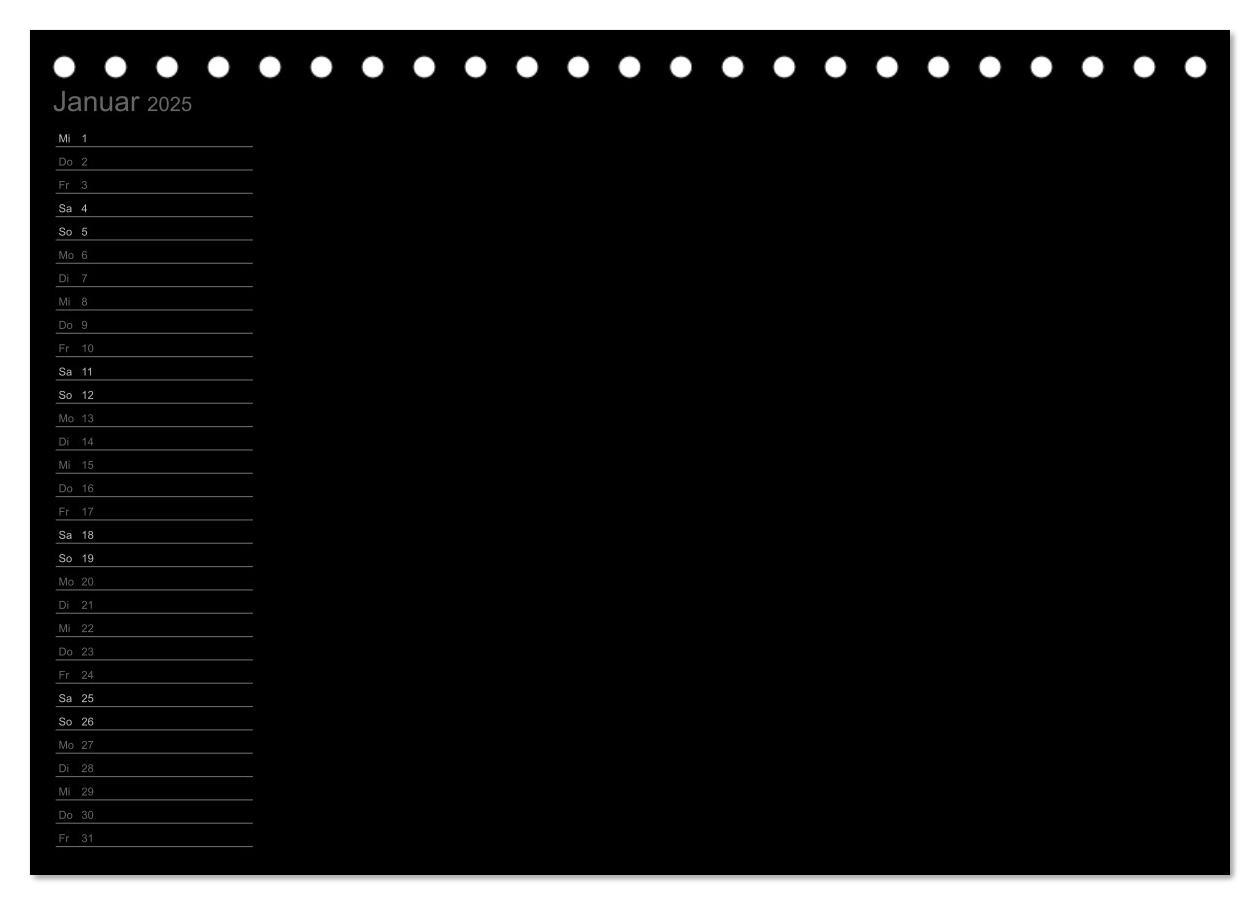 Bild: 9783435764532 | Bastel-Geburtstagskalender schwarz / Geburtstagskalender...