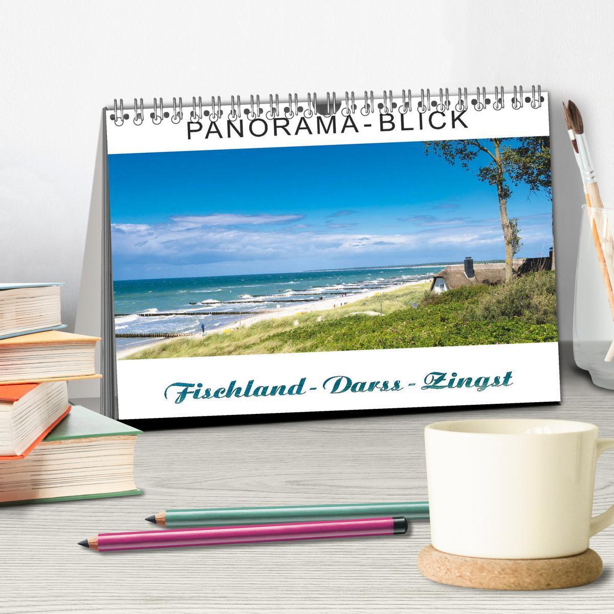 Bild: 9783435356744 | Panorama-Blick Fischland-Darss-Zingst (Tischkalender 2025 DIN A5...