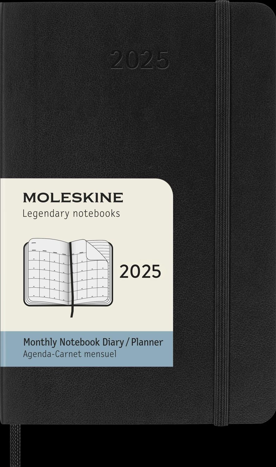 Bild: 8056999270506 | Moleskine 12 Monate Monatsnotizkalender 2025, P/A6, Weicher...