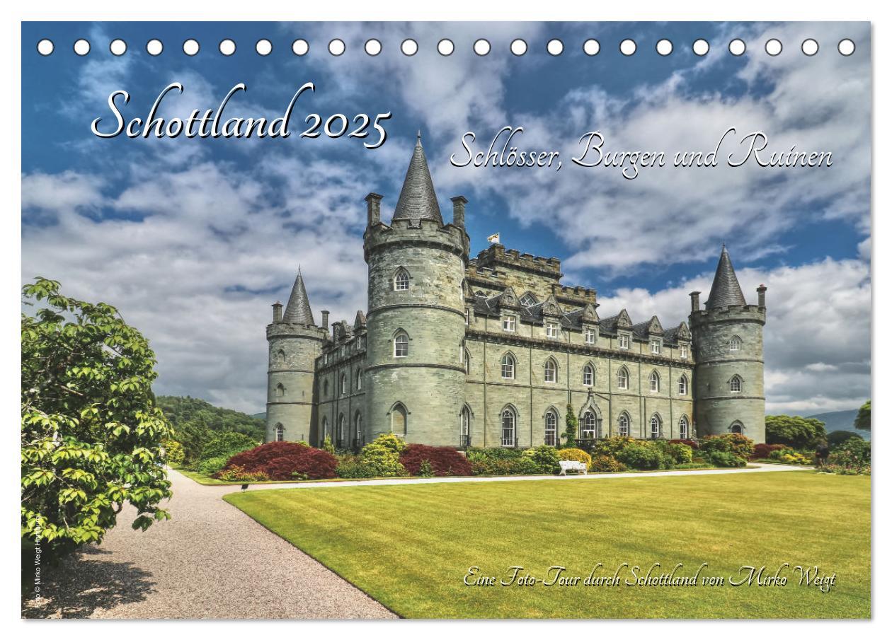 Cover: 9783383939945 | Schottland 2025 Schlösser, Burgen und Ruinen (Tischkalender 2025...