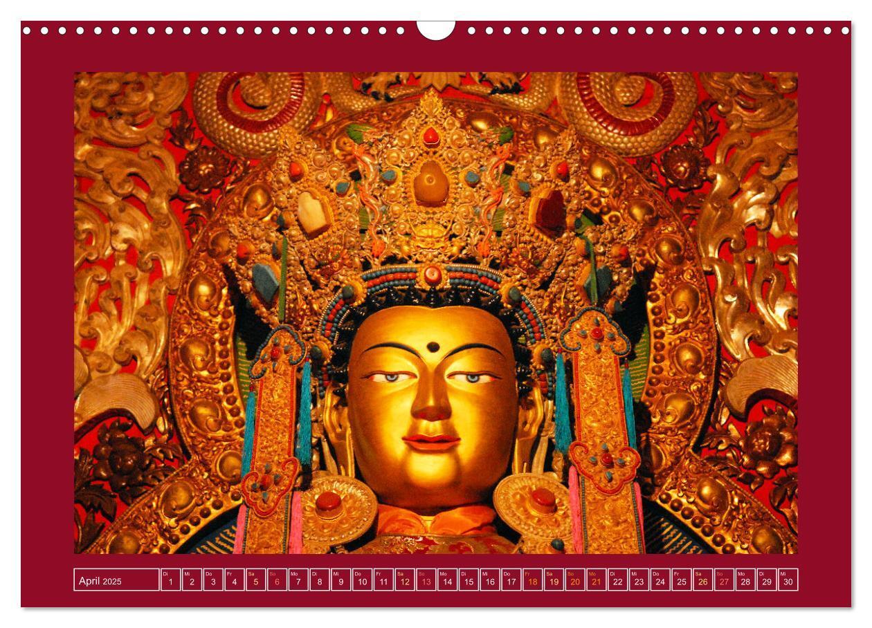 Bild: 9783457136645 | Buddhas &amp; Bhodisattvas (Wandkalender 2025 DIN A3 quer), CALVENDO...