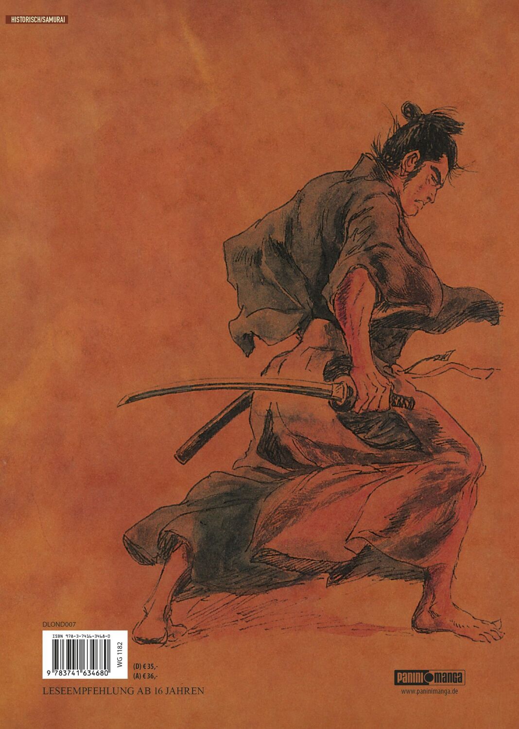 Rückseite: 9783741634680 | Lone Wolf &amp; Cub - Master Edition 07 | Kazuo Koike (u. a.) | Buch