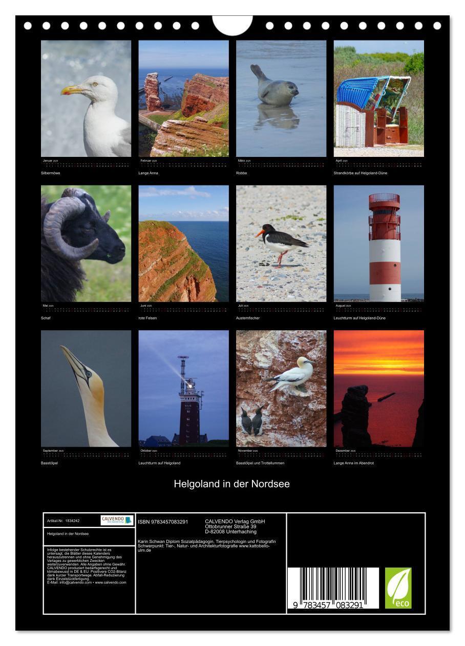 Bild: 9783457083291 | Helgoland in der Nordsee (Wandkalender 2025 DIN A4 hoch), CALVENDO...