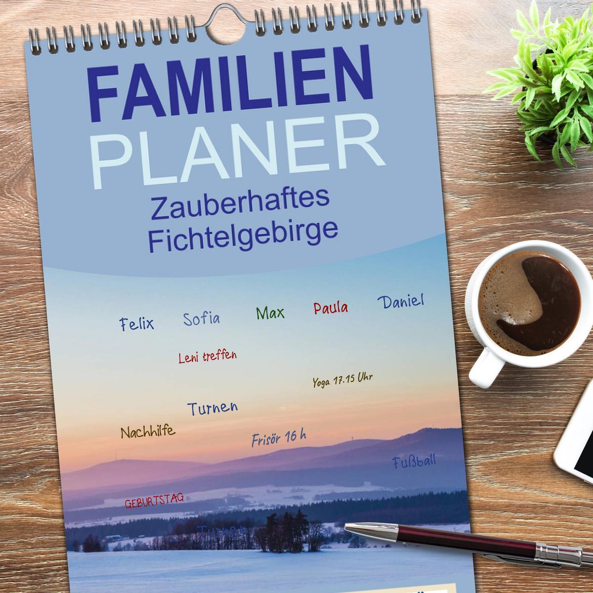 Bild: 9783457112694 | Familienplaner 2025 - Zauberhaftes Fichtelgebirge mit 5 Spalten...