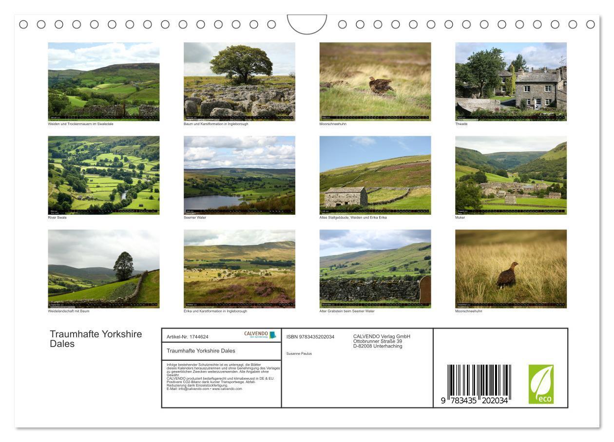 Bild: 9783435202034 | Traumhafte Yorkshire Dales (Wandkalender 2025 DIN A4 quer),...