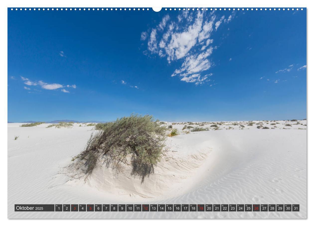 Bild: 9783435209835 | WHITE SANDS Die weiße Wüste in New Mexico (Wandkalender 2025 DIN A2...