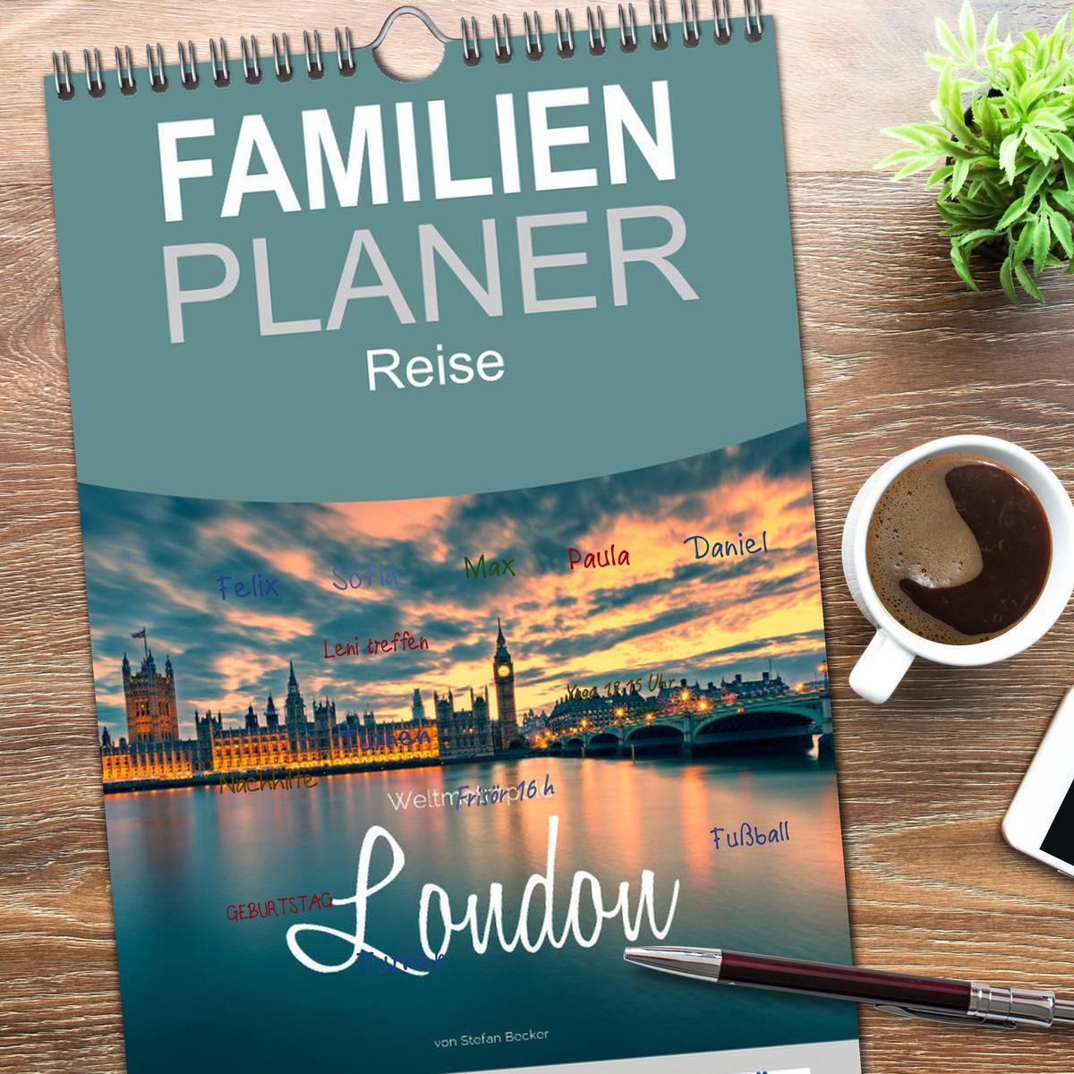 Bild: 9783457118771 | Familienplaner 2025 - Weltmetropole London mit 5 Spalten...