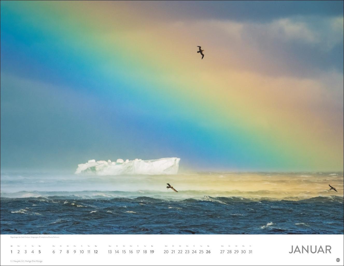 Bild: 9783756405138 | Regenbogen Posterkalender 2025 | Kalender | Spiralbindung | 14 S.