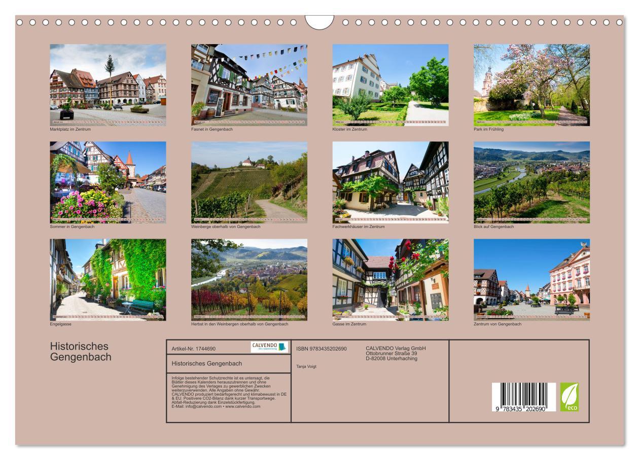 Bild: 9783435202690 | Historisches Gengenbach (Wandkalender 2025 DIN A3 quer), CALVENDO...