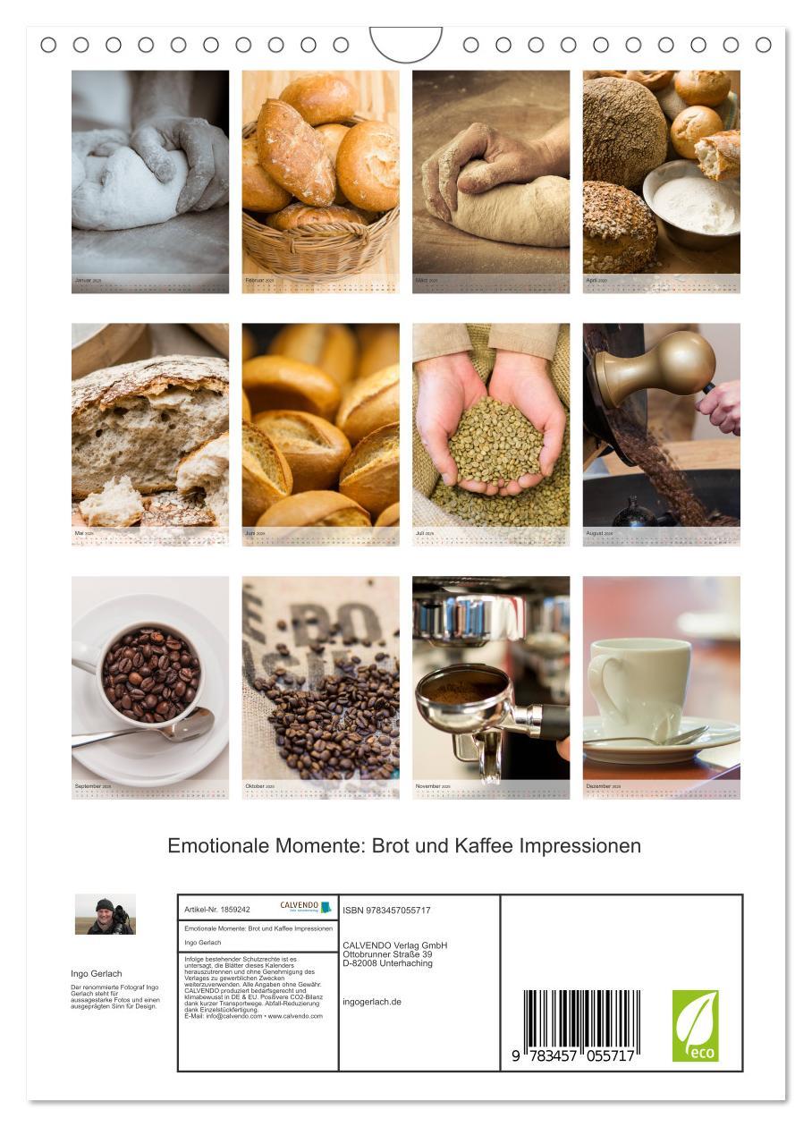 Bild: 9783457055717 | Emotionale Momente: Brot und Kaffee Impressionen (Wandkalender 2025...