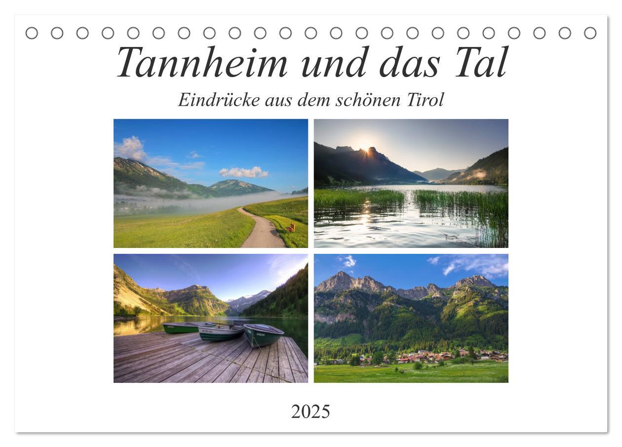 Cover: 9783435307258 | Tannheim und das Tal (Tischkalender 2025 DIN A5 quer), CALVENDO...