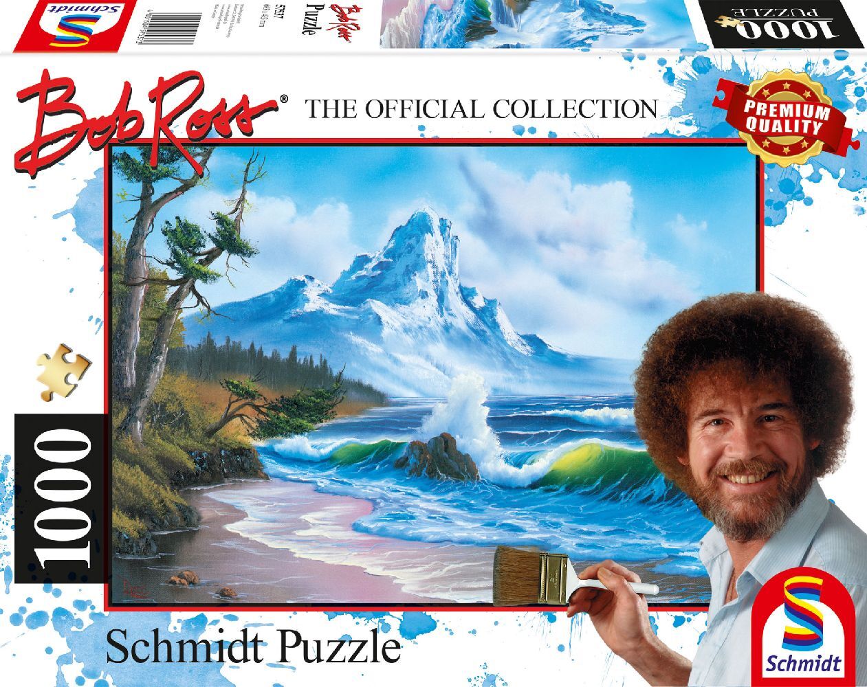 Cover: 4001504575373 | Berg am Meer | Puzzle Bob Ross 1.000 Teile | Spiel | Schachtel | 57537