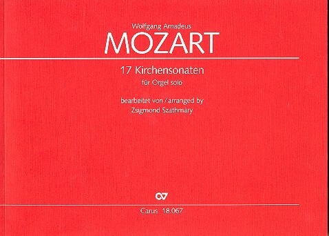 Cover: 9790007091422 | Mozart: 17 Kirchensonaten | Wolfgang Amadeus Mozart | Buch | 2007