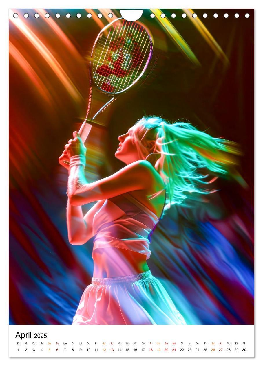 Bild: 9783457156018 | Tennis kreativ (Wandkalender 2025 DIN A4 hoch), CALVENDO...