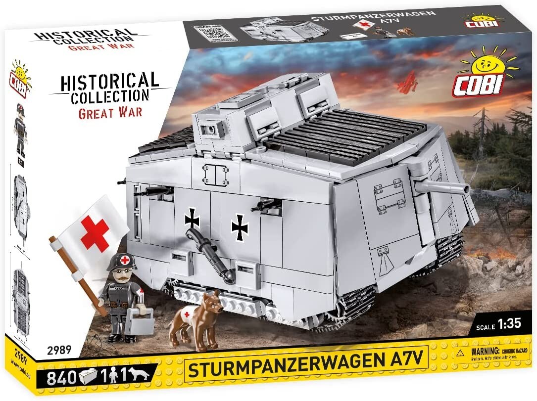 Cover: 5902251029890 | COBI Historical Collection 2989 - Sturmpanzerwagen A7V, Great War,...