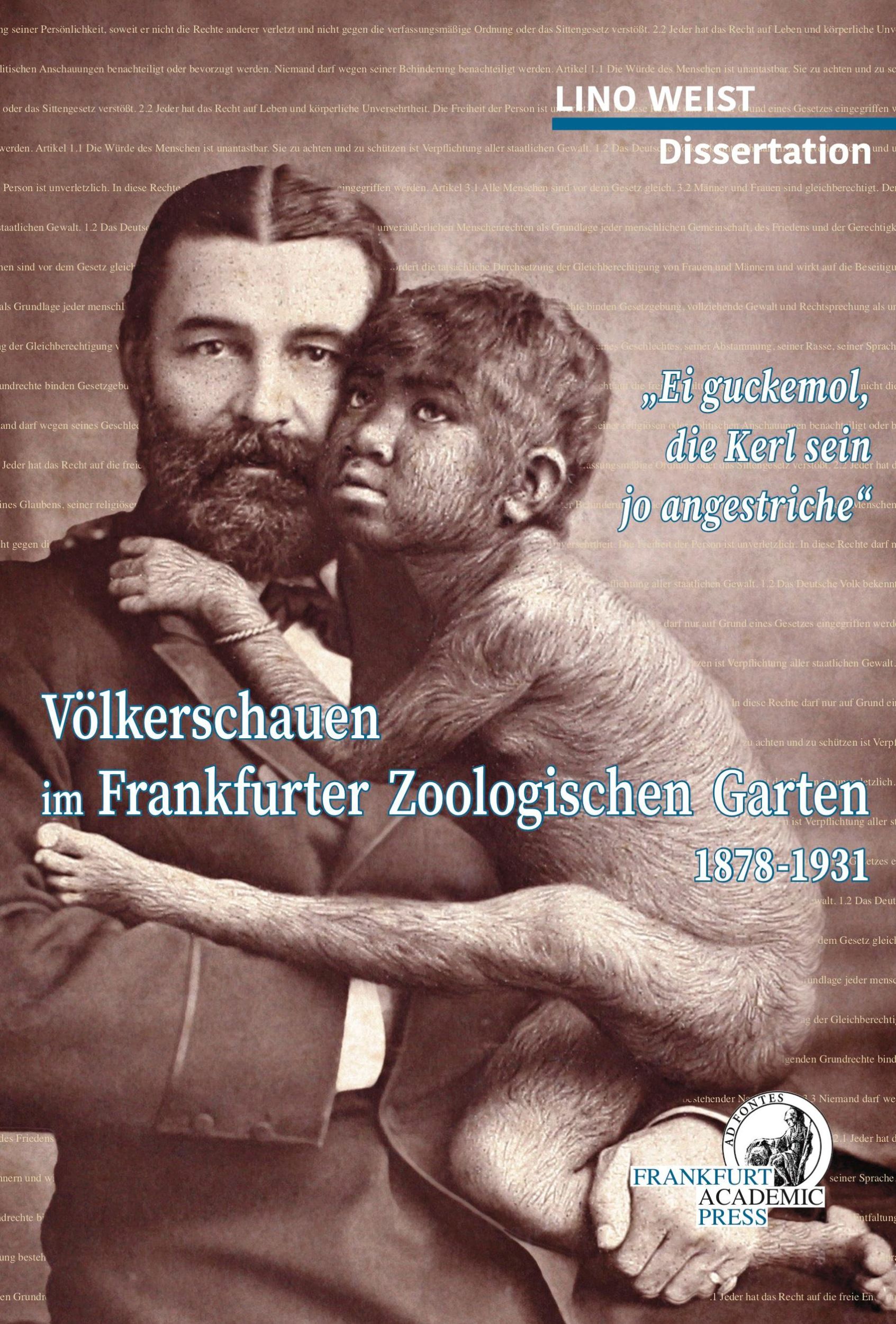 Cover: 9783866383937 | Völkerschauen Frankfurter Zoologischen Garten 1878-1931 | Lino Weist