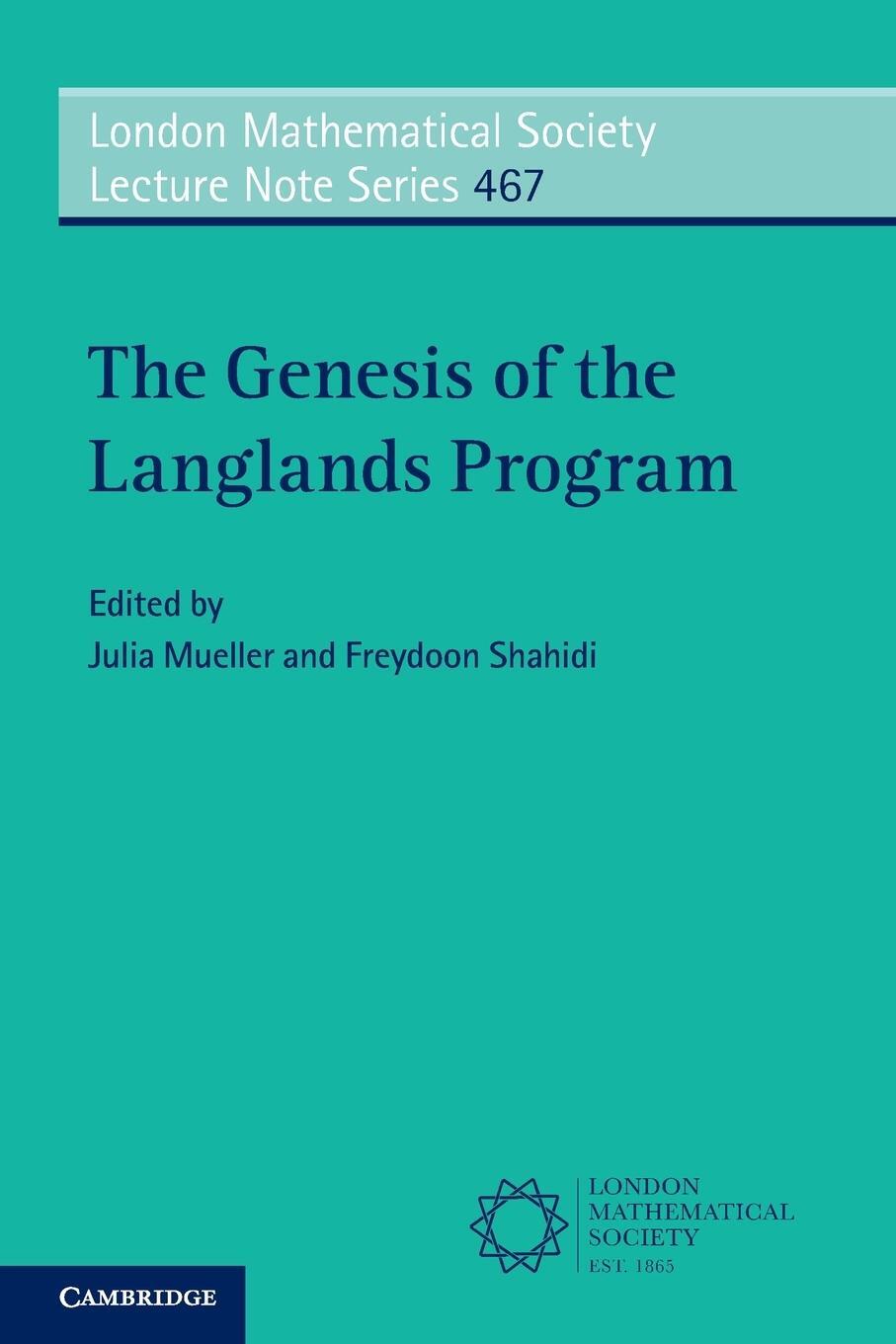 Cover: 9781108710947 | The Genesis of the Langlands Program | Freydoon Shahidi | Taschenbuch