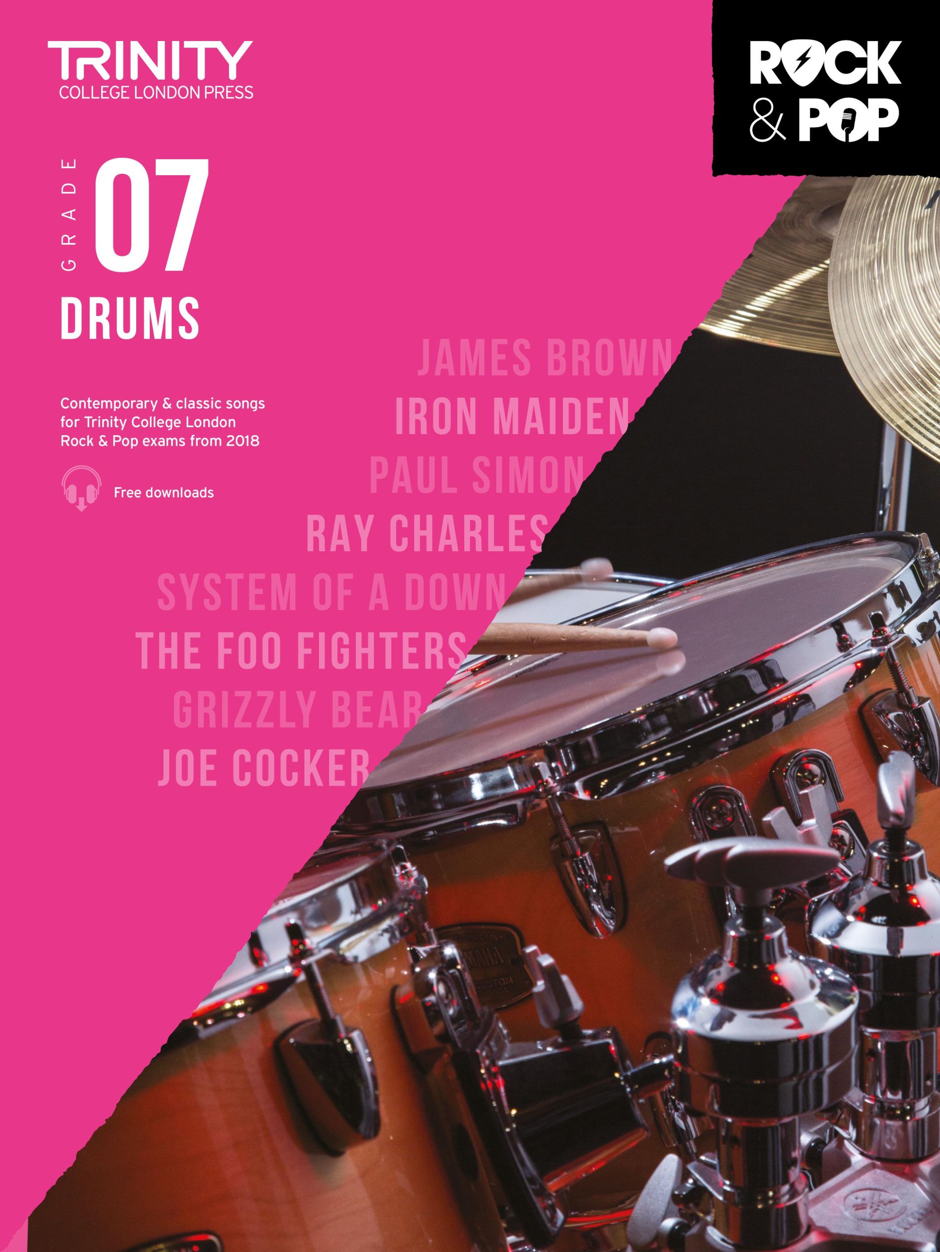 Cover: 9780857366450 | Trinity College London Rock &amp; Pop 2018 Drums Grade 7 | Broschüre