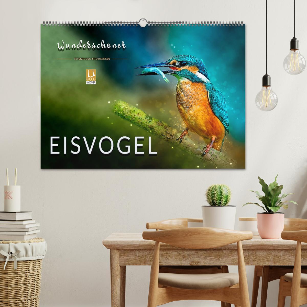 Bild: 9783435333288 | Wunderschöner Eisvogel (Wandkalender 2025 DIN A2 quer), CALVENDO...