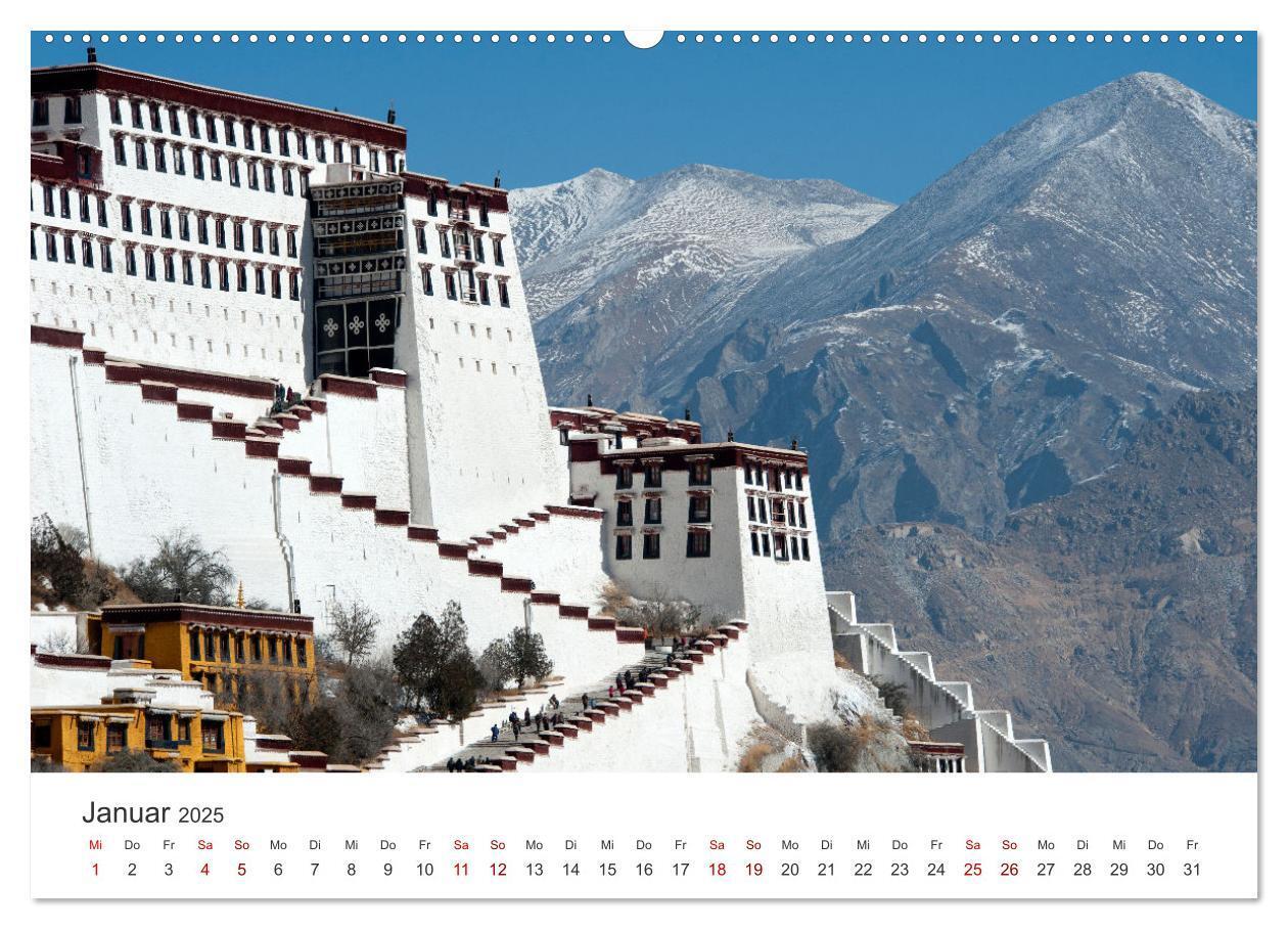 Bild: 9783383826184 | Tibet - Kloster und Landschaft (Wandkalender 2025 DIN A2 quer),...