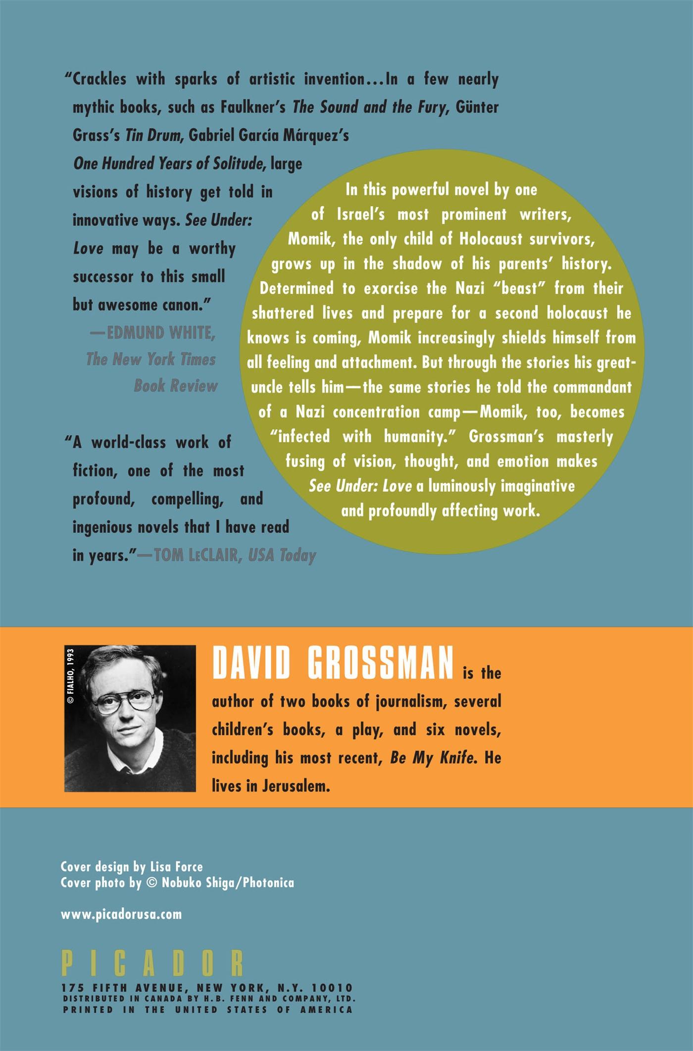 Rückseite: 9780312420697 | See Under | Love | David Grossman | Taschenbuch | Paperback | Englisch