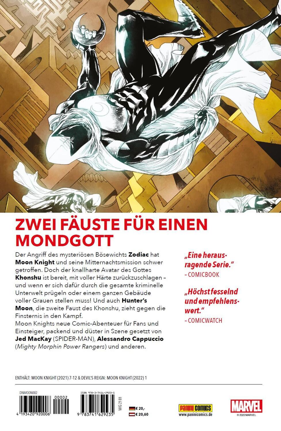 Rückseite: 9783741629235 | Moon Knight: Wächter der Nacht | Bd. 2: Die Fäuste des Khonshu | Buch