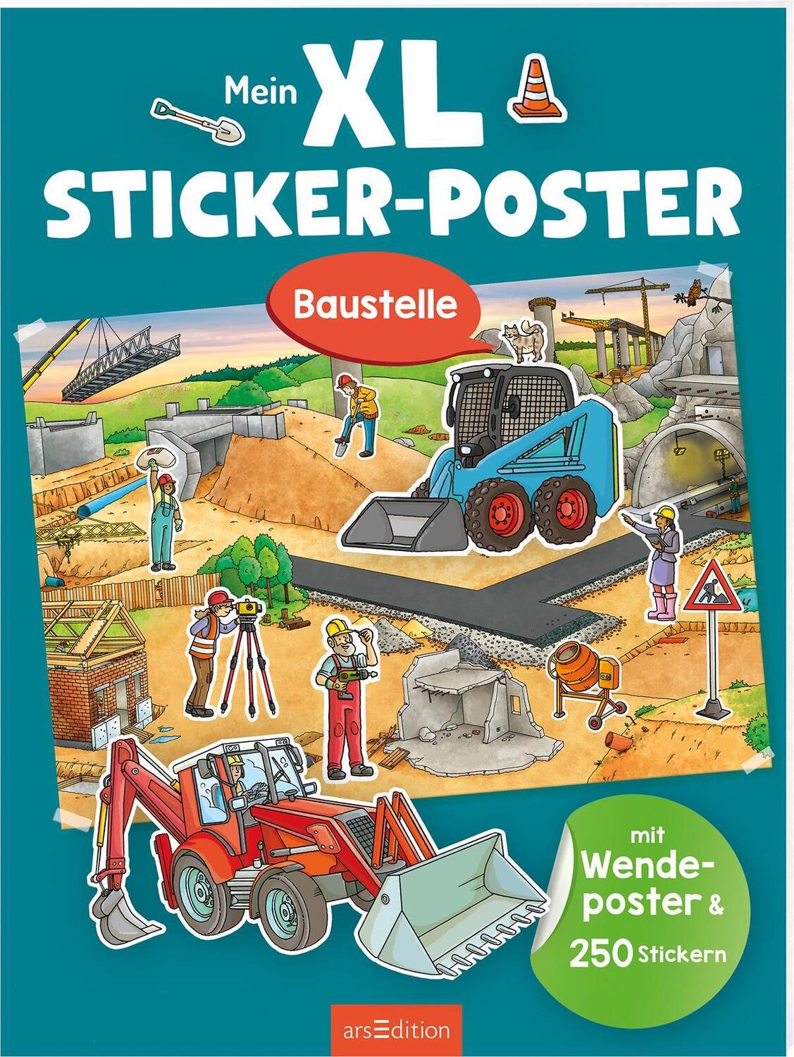 Cover: 9783845857596 | XL Sticker-Poster: Mein XL Sticker-Poster Baustelle | Taschenbuch