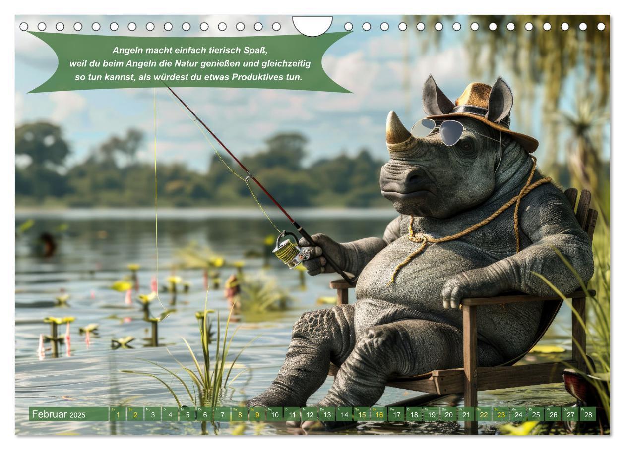 Bild: 9783457174913 | Der tierisch lustige Angler-Kalender (Wandkalender 2025 DIN A4...