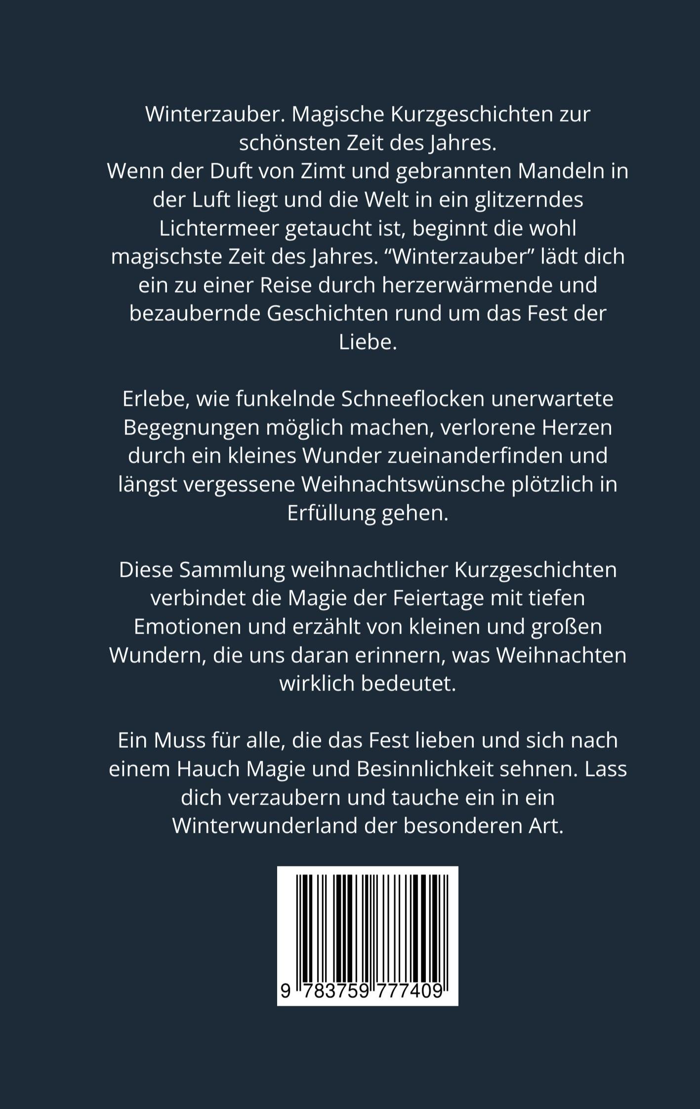 Rückseite: 9783759777409 | Winterzauber | Geschichten für die Weihnachtszeit | Erbrugg | Buch