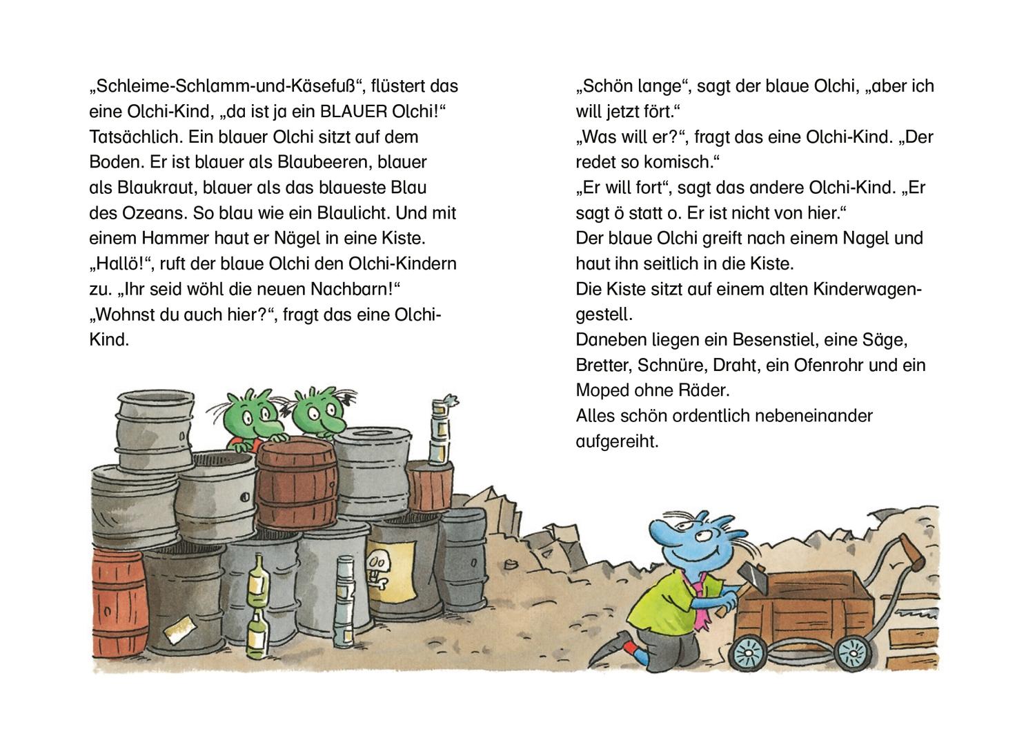 Bild: 9783789112140 | Die Olchis und der blaue Nachbar | Erhard Dietl | Buch | Lesestarter