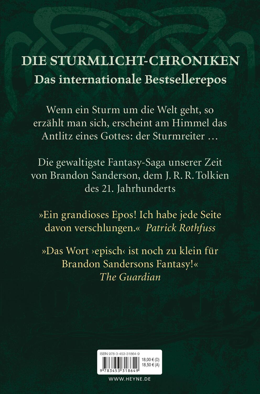 Bild: 9783453318649 | Die Stürme des Zorns | Brandon Sanderson | Taschenbuch | Deutsch