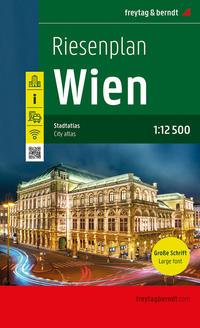 Cover: 9783707921168 | Wien, Riesenplan, Stadtatlas 1:12.500, freytag &amp; berndt | berndt