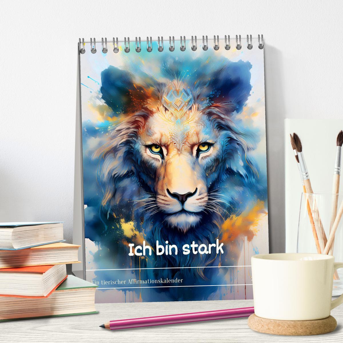 Bild: 9783457164532 | Ich bin stark - Ein tierischer Affirmationskalender (Tischkalender...