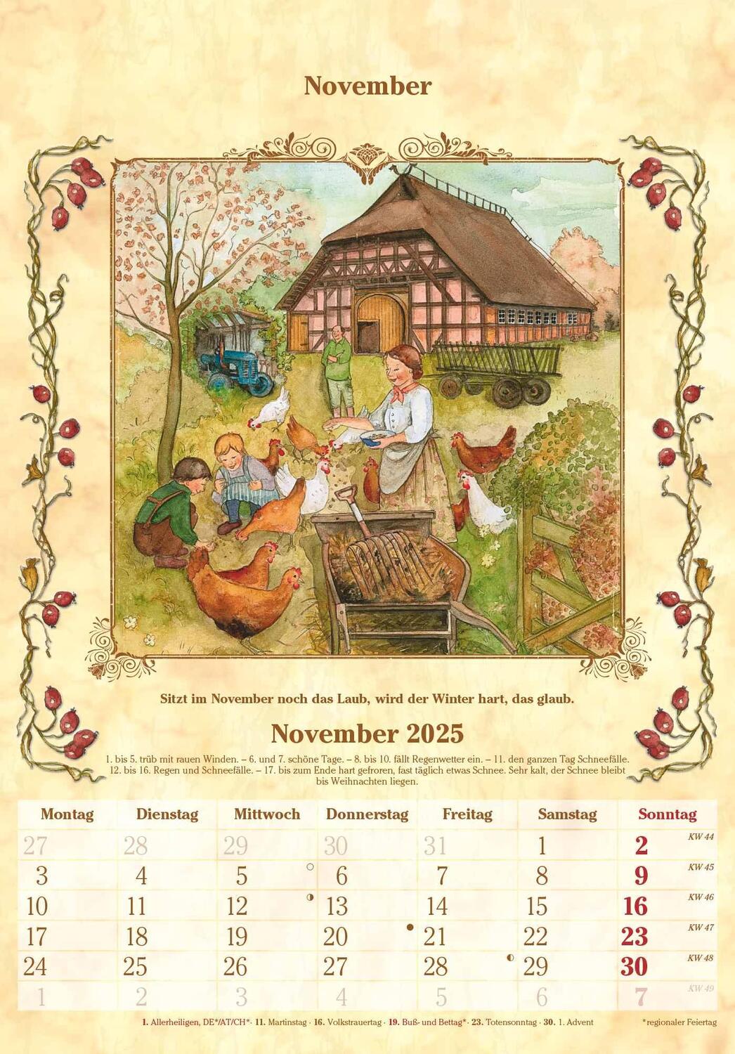 Bild: 4251732341060 | Bauernkalender 2025 - Bildkalender 23,7x34 cm - mit...