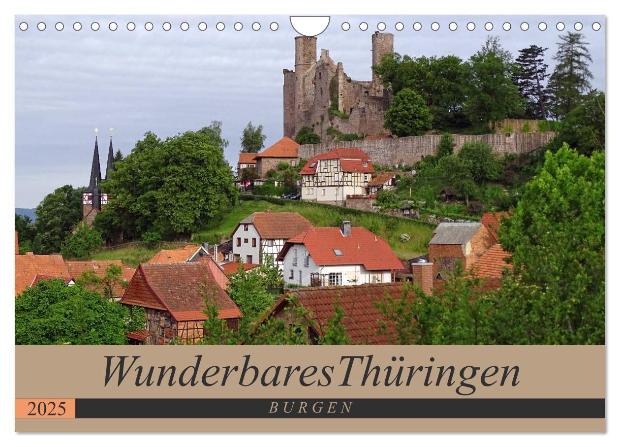 Cover: 9783435611515 | Wunderbares Thüringen - Burgen (Wandkalender 2025 DIN A4 quer),...