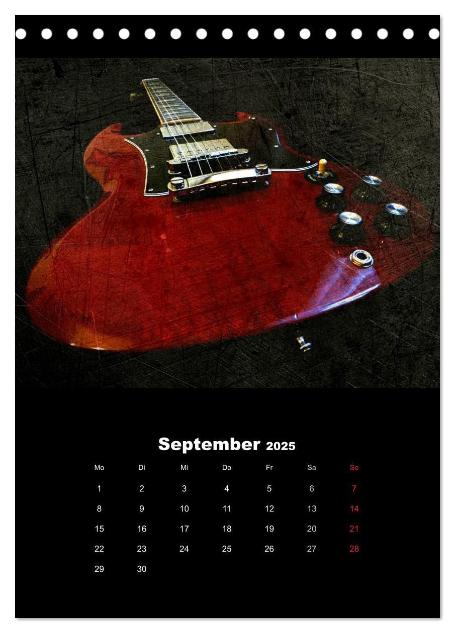 Bild: 9783457015186 | Vintage Gitarren (Tischkalender 2025 DIN A5 hoch), CALVENDO...