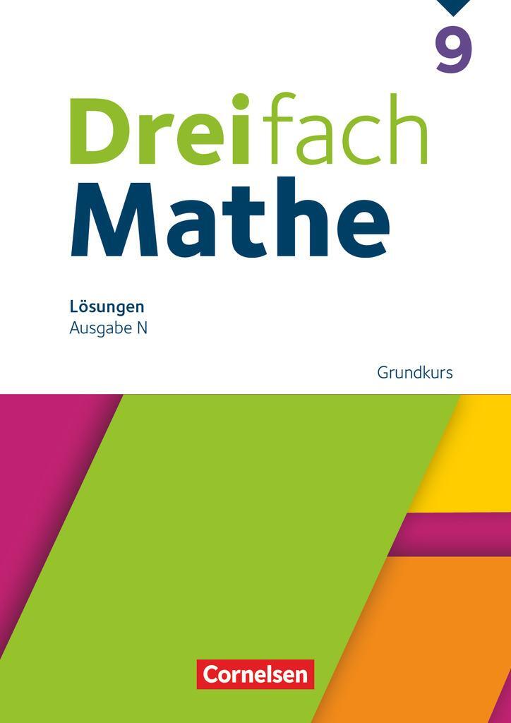 Cover: 9783060437009 | Dreifach Mathe 9. Schuljahr. Grundkurs - Lösungen zum Schulbuch | 2024