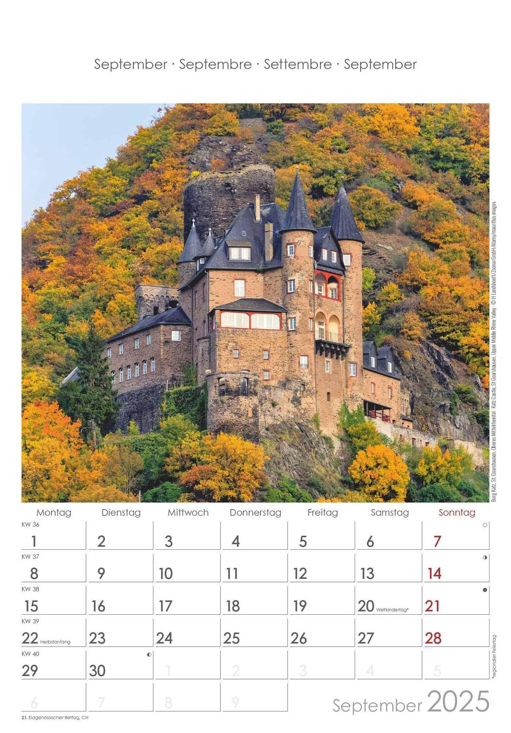 Bild: 4251732343200 | Rheinland-Pfalz 2025 - Bild-Kalender 23,7x34 cm - Regional-Kalender...