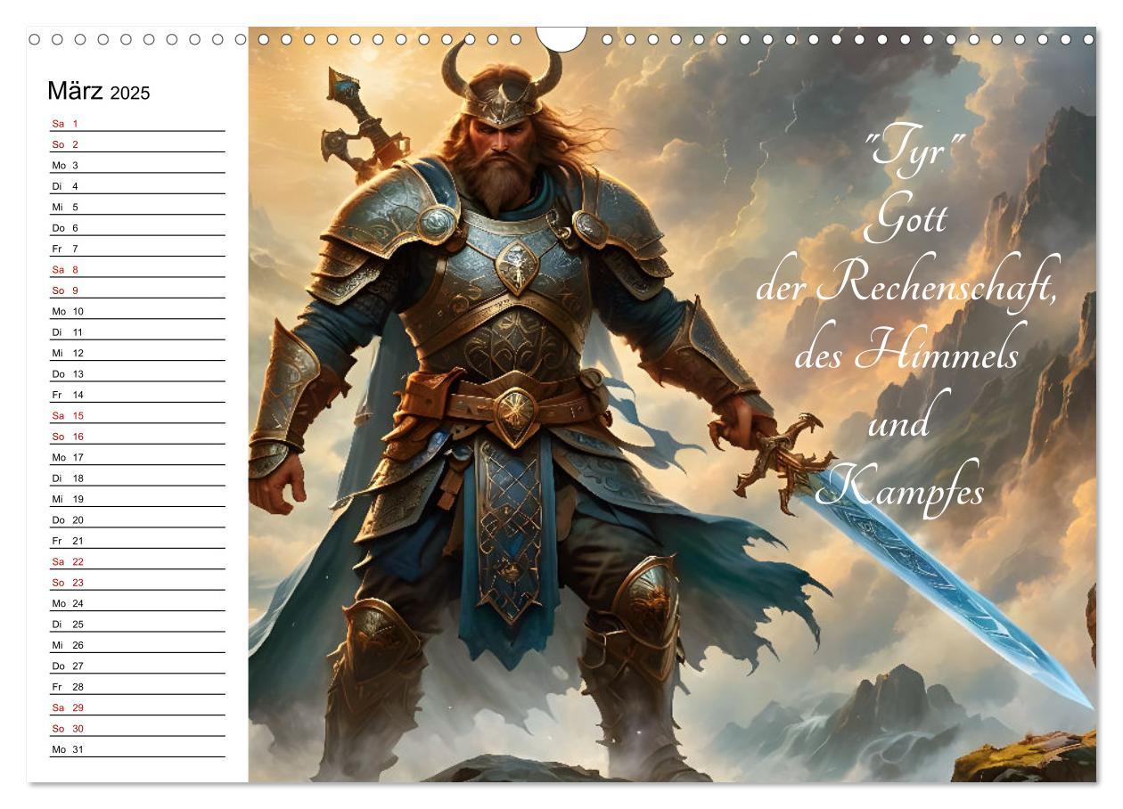 Bild: 9783457142424 | Unsterbliche Mythen des Nordens (Wandkalender 2025 DIN A3 quer),...