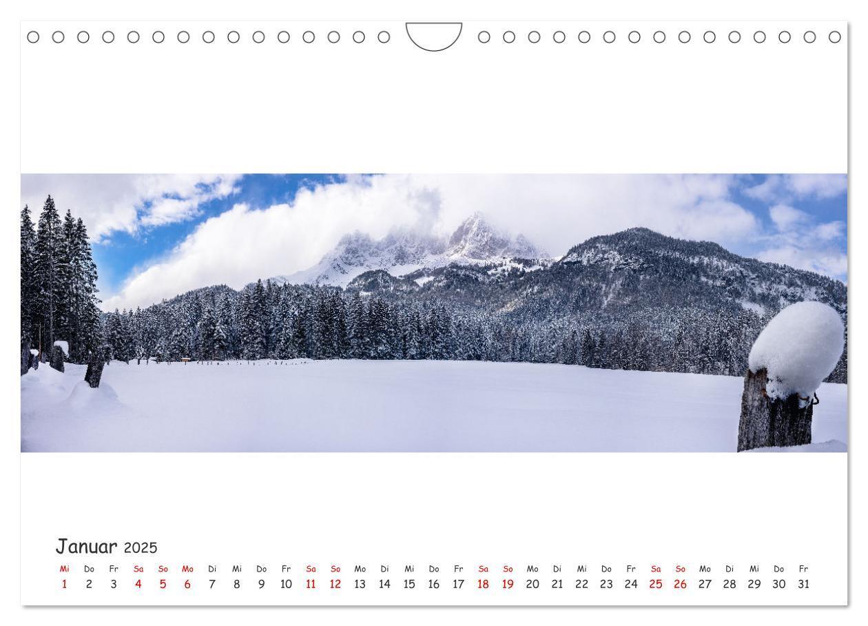 Bild: 9783383988639 | Wilder Kaiser Panorama 2025 (Wandkalender 2025 DIN A4 quer),...