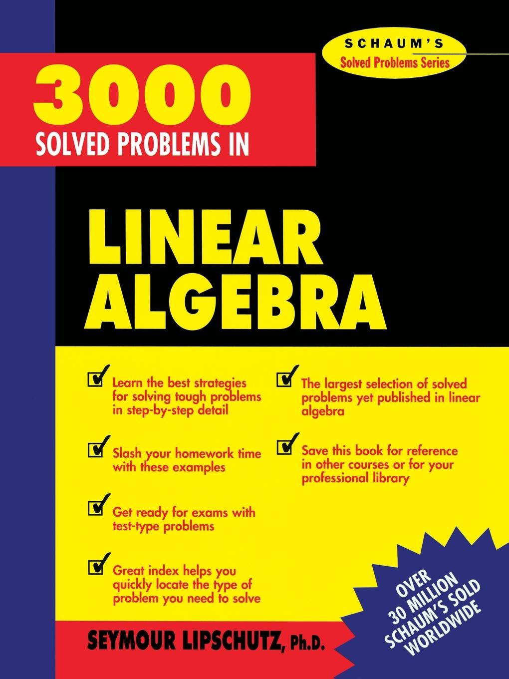 Cover: 9780070380233 | 3,000 Solved Problems in Linear Algebra | Seymour Lipschutz | Buch