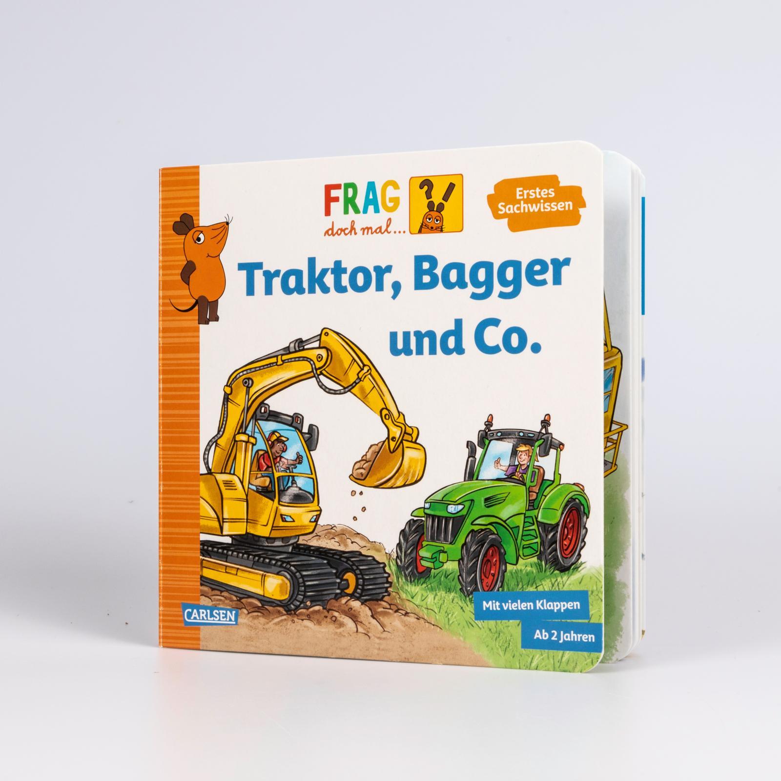 Bild: 9783551255341 | Frag doch mal ... die Maus: Traktor, Bagger und Co. | Petra Klose