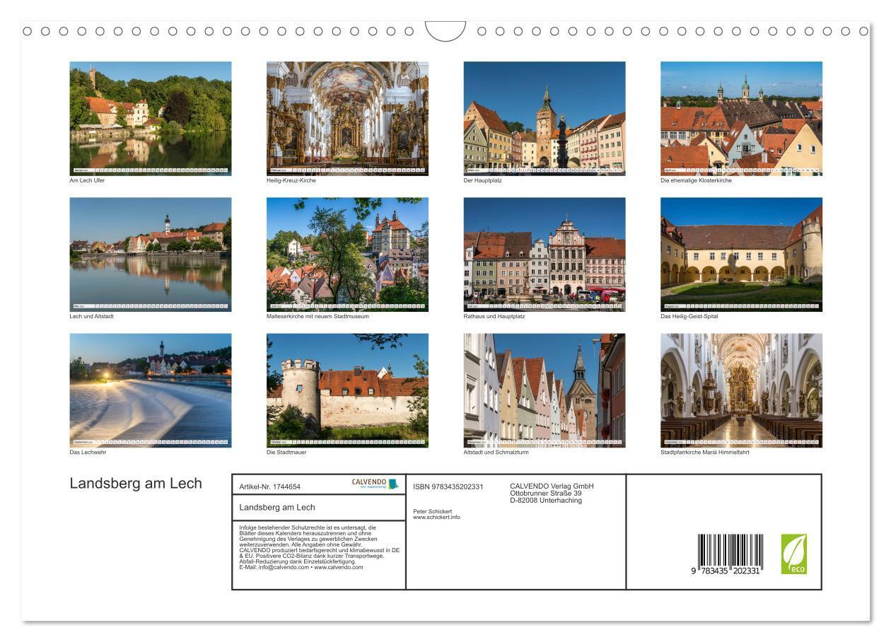 Bild: 9783435202331 | Landsberg am Lech (Wandkalender 2025 DIN A3 quer), CALVENDO...