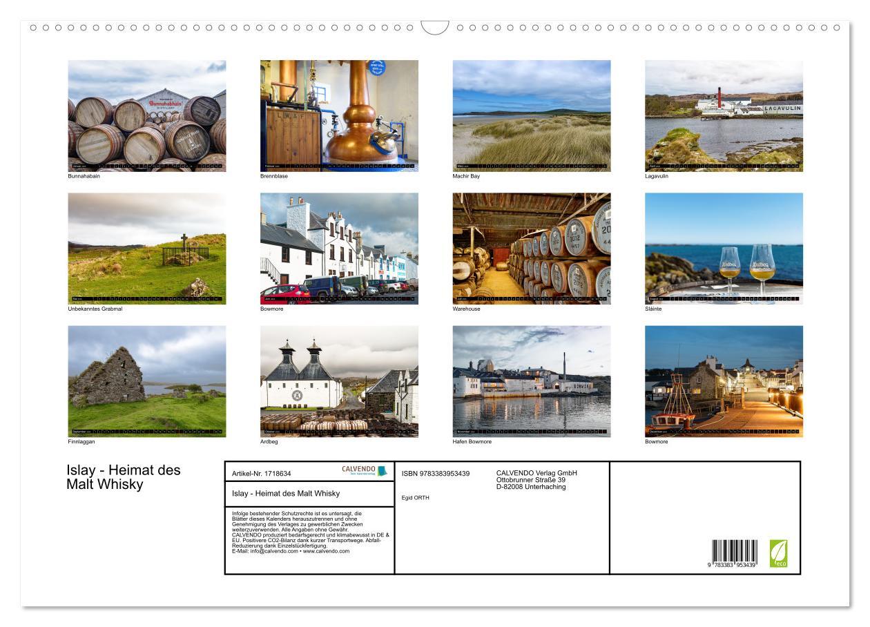 Bild: 9783383953439 | Islay - Heimat des Malt Whisky (Wandkalender 2025 DIN A2 quer),...