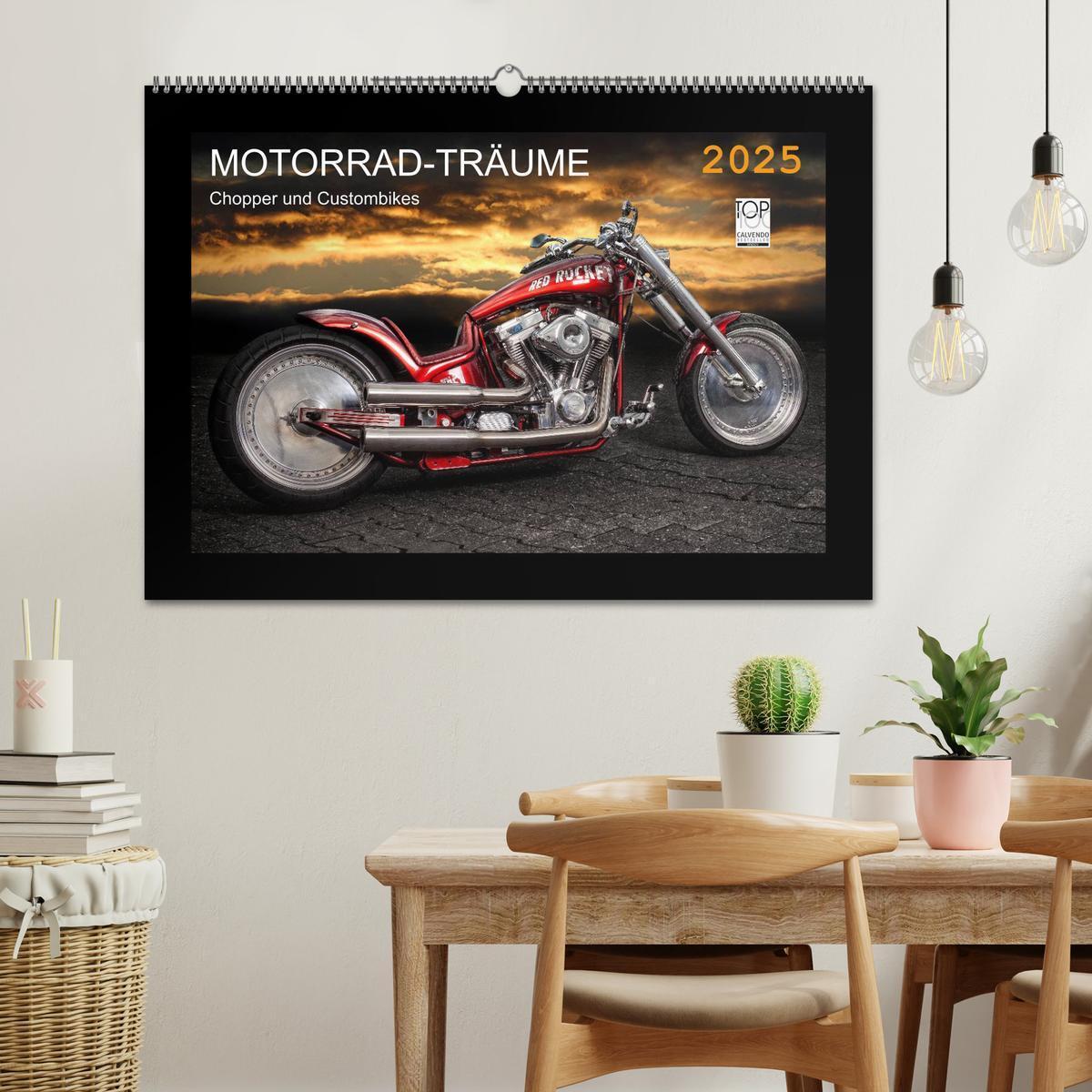 Bild: 9783435708505 | Motorrad-Träume ¿ Chopper und Custombikes (Wandkalender 2025 DIN A2...