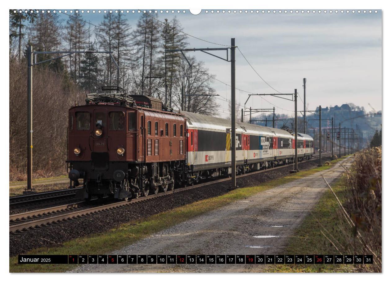 Bild: 9783435345649 | Eisenbahn-Nostalgie - Oldtimer auf Schweizer Schienen (Wandkalender...